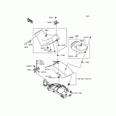 Схема вузла: Сидіння для Kawasaki EN650 Vulcan S ABS