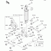 Схема вузла: Suspension для Kawasaki ZX1200 Ninja ZX-12R