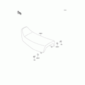 Схема вузла: Сидіння для Kawasaki KL250 KLR250