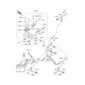 Схема вузла: Передній гальмівний циліндр Kawasaki VN2000 Vulcan 2000 Classic LT