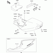 Схема узла: Сиденье для Kawasaki ZX750 Ninja ZX-7RR