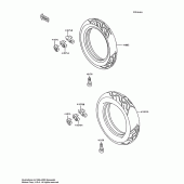 Схема вузла: Шини для Kawasaki ZX600 Ninja 600R