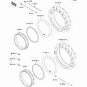 Схема вузла: Шини для Kawasaki VN1500 VN1500 Classic FI