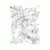 Схема узла: Воздушный фильтр для Kawasaki ZR400 ZRX