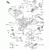 Схема вузла: Кріплення двигуна для Kawasaki ZX1200 Ninja ZX-12R