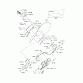Схема вузла: Облицювальні елементи для Kawasaki VN1700 Vulcan 1700 Classic LT