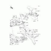 Схема вузла: Заднє крило для Kawasaki ER400 ER-4N