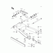 Схема узла: Swingarm(zx600-e1/e2) для Kawasaki ZX600 Ninja ZX-6