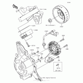 Схема вузла: Генератор для Kawasaki BR125 Z125 Pro