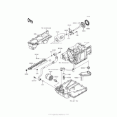 Схема вузла: Масляний насос & Масляний фільтр Kawasaki ZX1400 Ninja ZX-14R ABS
