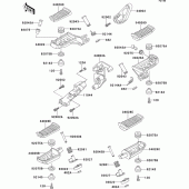 Схема вузла: Підніжки для Kawasaki ZG1000 Concours