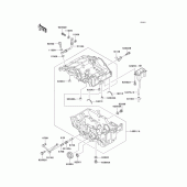 Схема вузла: Картер двигуна для Kawasaki EL250 Eliminator 250