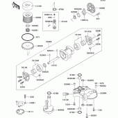 Схема вузла: Масляний насос & Масляний фільтр (1/2) для Kawasaki ZG1000 Concours