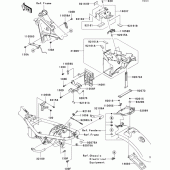 Схема вузла: Кріплення для Kawasaki EJ800 W800