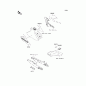 Схема узла: Информационные наклейки (kx100-c2) для Kawasaki KX100