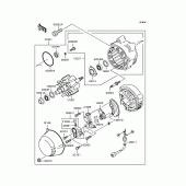 Схема вузла: Генератор для Kawasaki ZR1100 ZRX1100-II