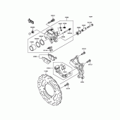 Схема узла: Задний тормоз для Kawasaki KLE650 Versys 650