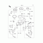 Схема вузла: Meter для Kawasaki ZX750 Ninja ZX-7R