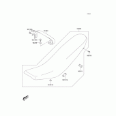Схема вузла: Сидіння для Kawasaki KLX400 KLX400SR