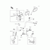 Схема вузла: Кермо (vn800-a1/a2) для Kawasaki VN800 Vulcan 800