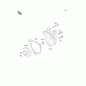 Схема вузла: Водяний насос для Kawasaki KLX300R