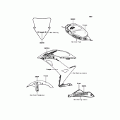 Схема вузла: Decals(Orange) для Kawasaki EX650 Ninja 650 ABS