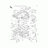 Схема узла: Картер двигателя для Kawasaki ZX600 Ninja ZX-6