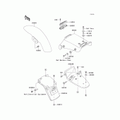 Схема вузла: Крило для Kawasaki EL250 Eliminator 250