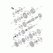 Схема узла: Трансмиссия для Kawasaki ZG1200 Voyager XII