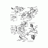 Схема вузла: Нижній обтічник для Kawasaki ZR800 Z800 ABS