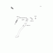 Схема вузла: Stand(s) для Kawasaki KLX250 KLX250SR