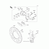 Схема узла: Передний тормоз для Kawasaki EX300 Ninja 300