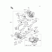 Схема узла: Картер двигателя для Kawasaki KX450 KX450F