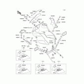 Схема вузла: Cowling(1/2)(ex500-a4/a5) для Kawasaki EX500 GPZ500