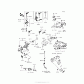 Схема вузла: Ignition Switch/locks/reflectors для Kawasaki ZX1400 Ninja ZX-14R ABS