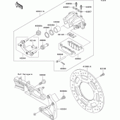 Схема вузла: Заднє гальмо для Kawasaki VN1500 VN1500 Mean Streak
