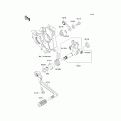 Схема узла: Переключатель передач для Kawasaki ER400 ER-4N