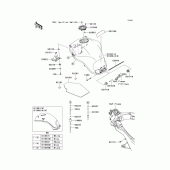 Схема вузла: Паливний бак для Kawasaki KLZ1000 Versys 1000