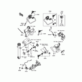 Схема вузла: Замок запалювання для Kawasaki EN650 Vulcan S Café ABS