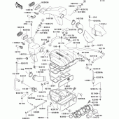 Схема вузла: Air cleaner(1/2) для Kawasaki ZX600 ZZ-R600