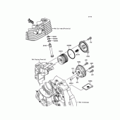 Схема узла: Масляный насос для Kawasaki KLX125 KLX125