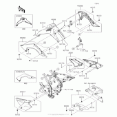 Схема вузла: Side Covers/chain Cover для Kawasaki KLX140 KLX140L