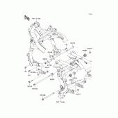 Схема вузла: Кріплення для Kawasaki KLE650 Versys 650