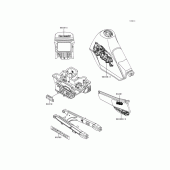 Схема вузла: Decals(green)(kl250-d11) для Kawasaki KL250 KLR250