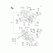 Схема узла: Картер двигателя для Kawasaki KX500