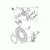 Схема узла: Передний тормоз для Kawasaki BX250 NINJA 250SL