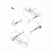 Схема узла: Поворотники для Kawasaki KL250 KLR250