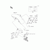 Схема вузла: Переднє крило для Kawasaki ZR1000 Z1000