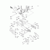 Схема узла: Задний рычаг (Маятник) для Kawasaki KLX250 KLX250