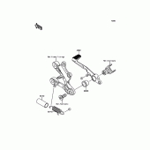 Схема узла: Педаль тормоза/Torque Link для Kawasaki ZX636 Ninja ZX-6R ABS KRT Edition